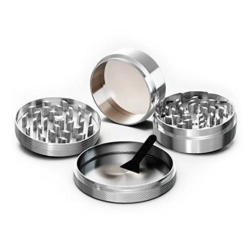 GIDDY 63MM HERB GRINDER 4PART - GUNMETAL