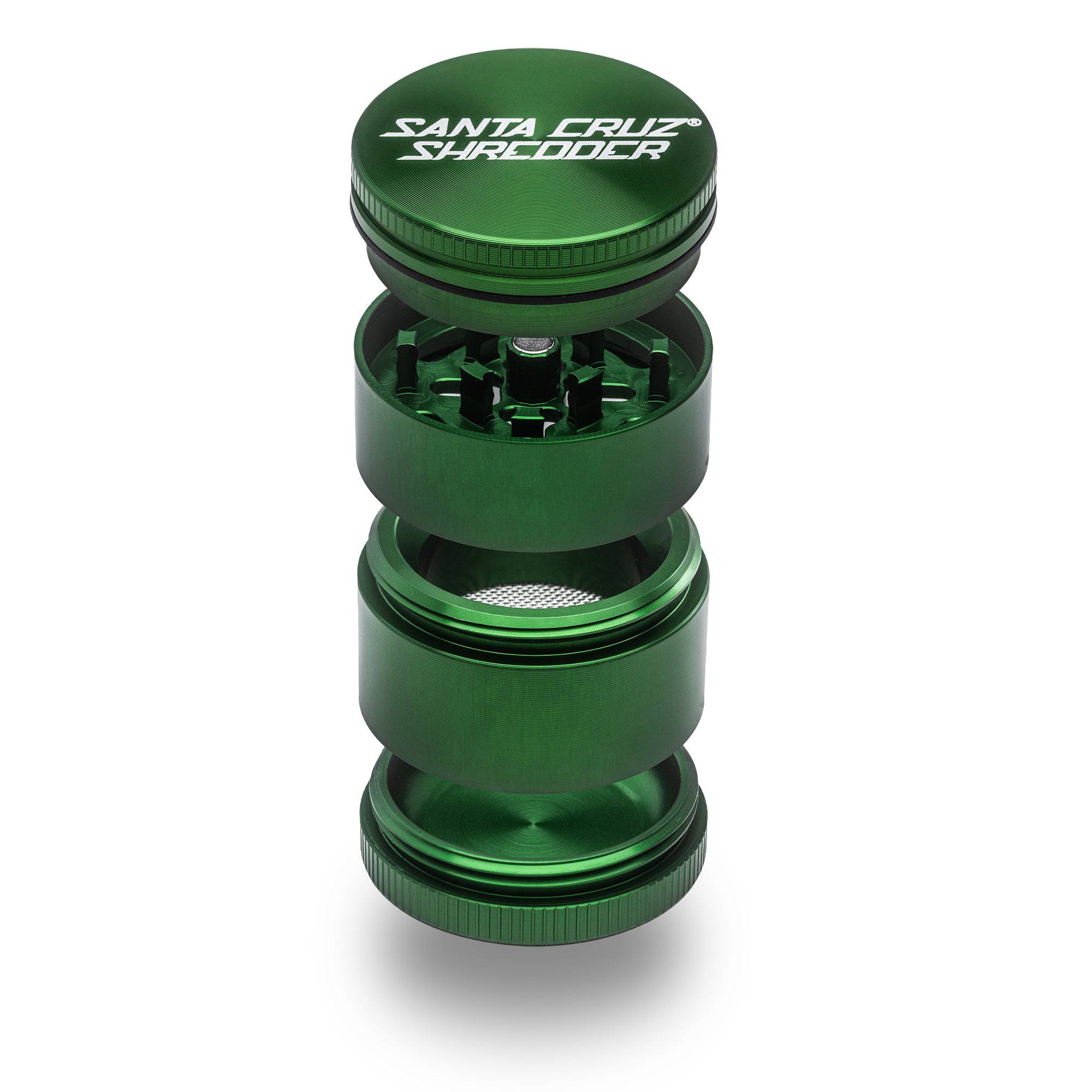 SANTA CRUZ SHREDDER GRINDER SMALL 4PC - GREEN