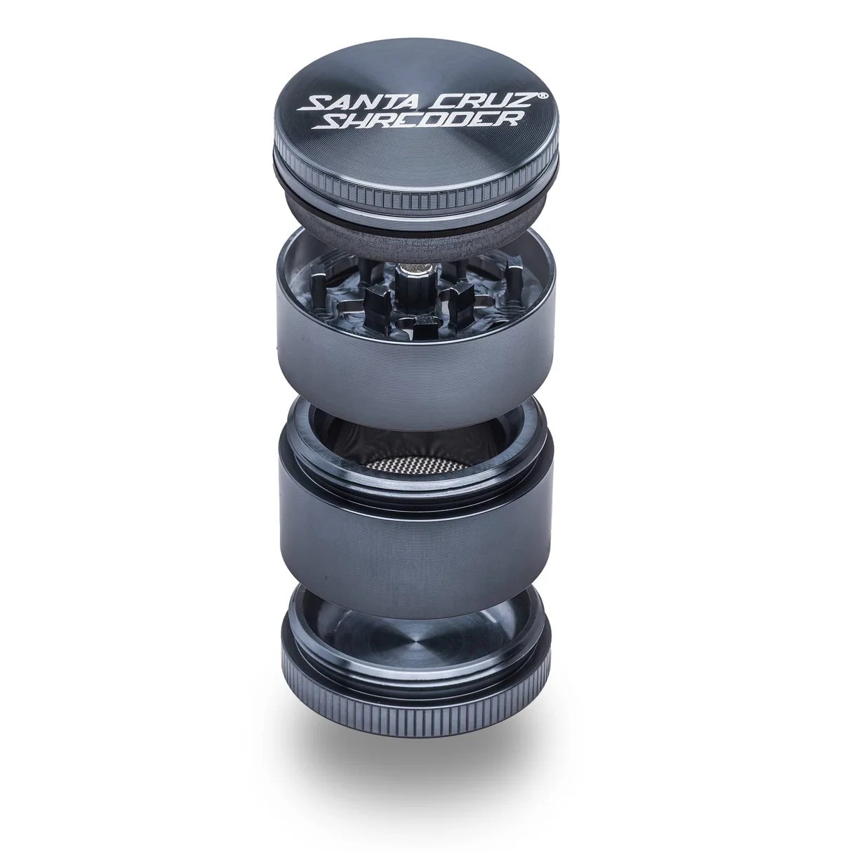 SANTA CRUZ SHREDDER GRINDER SMALL 4PC - GREY