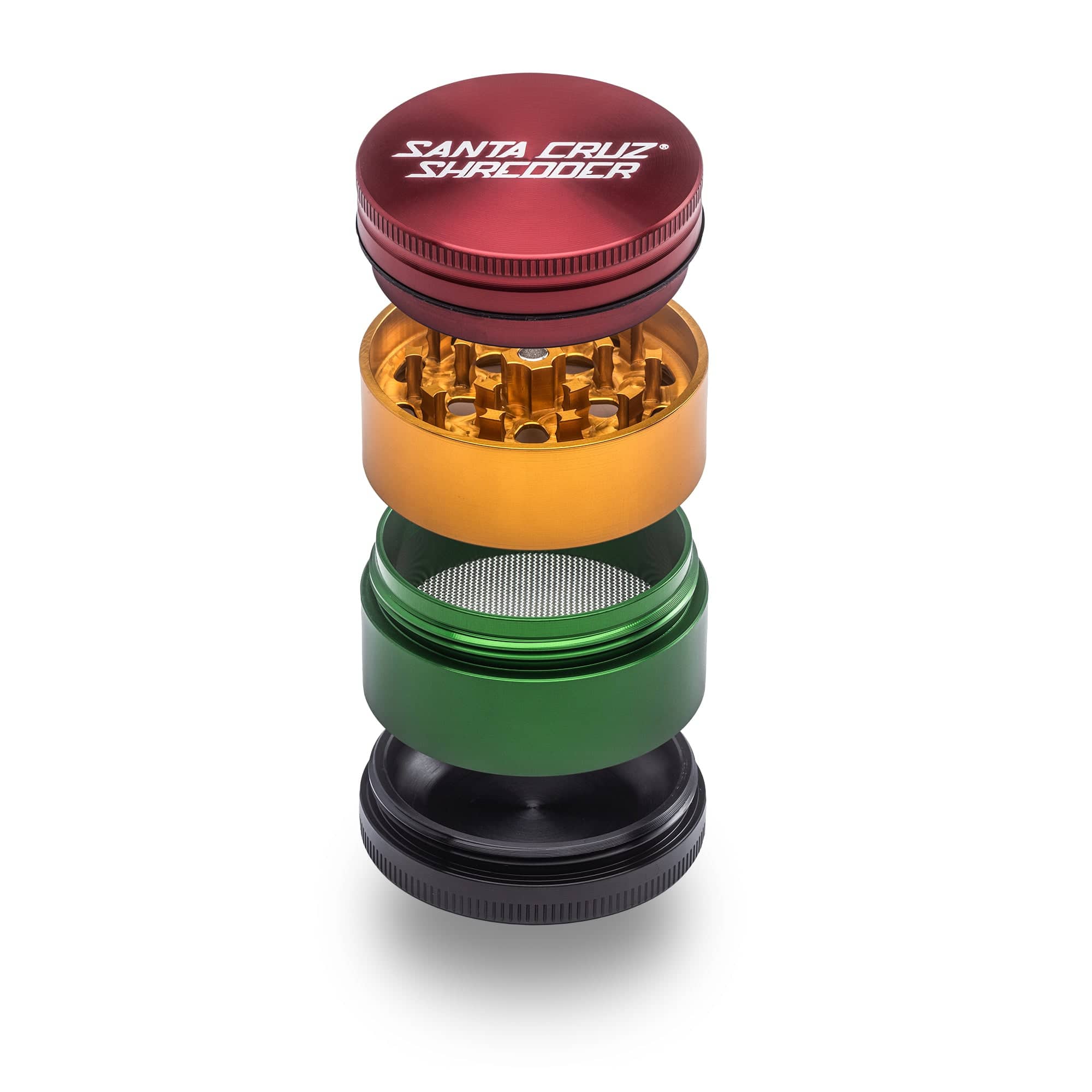 SANTA CRUZ SHREDDER GRINDER SMALL 4PC - RASTA