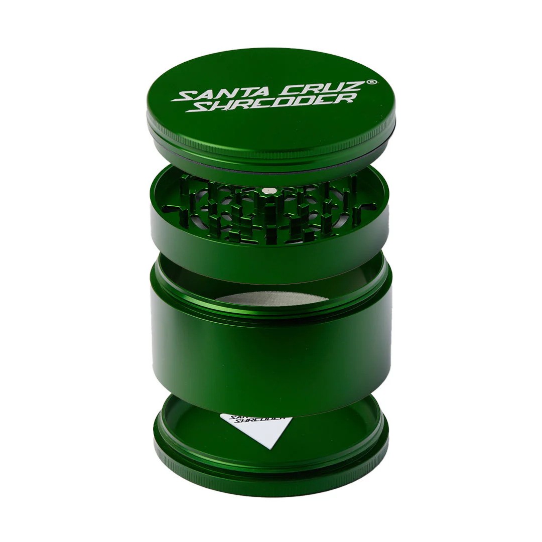SANTA CRUZ SHREDDER GRINDER LARGE 4PC - GREEN