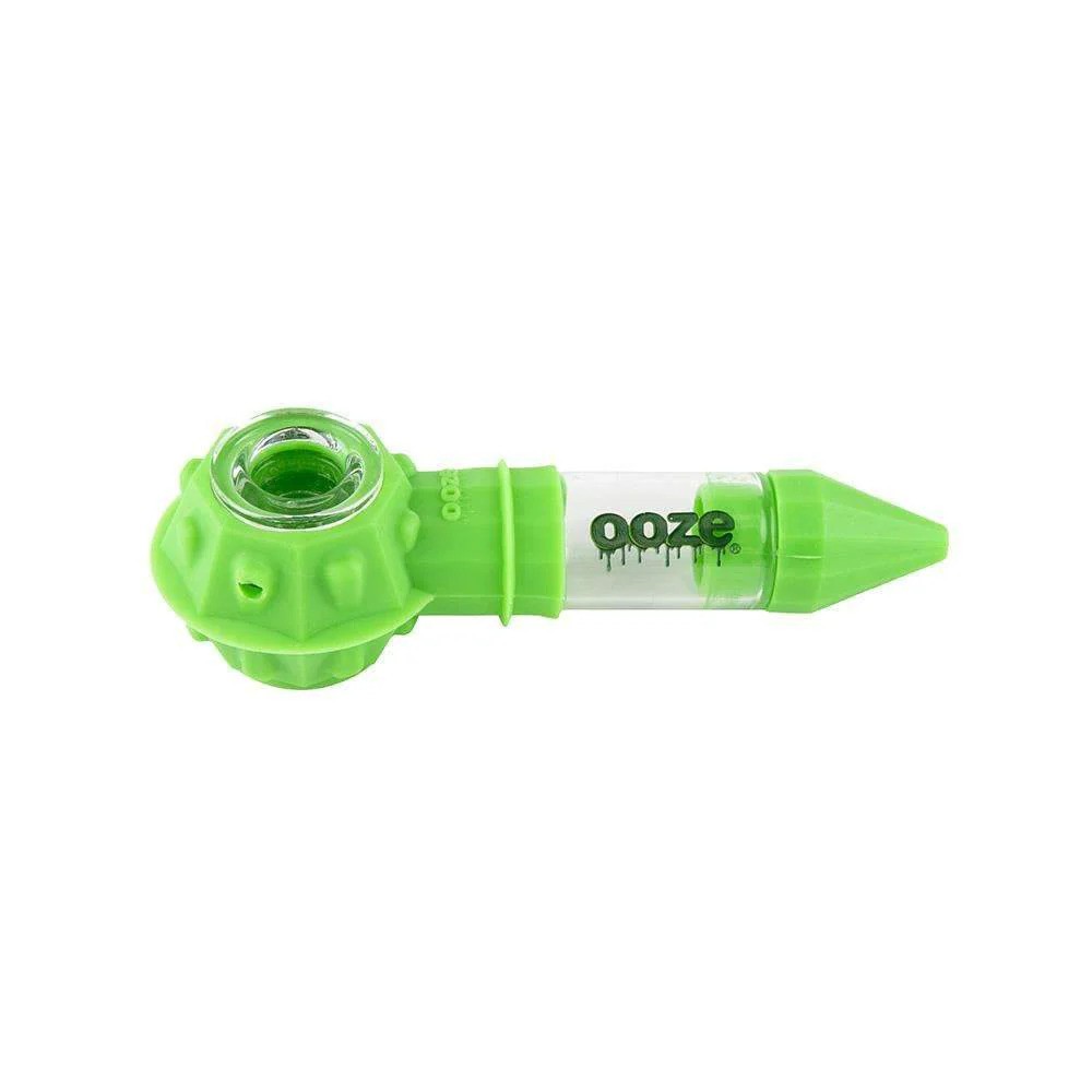 Ooze Bowser Silicon Glass Pipe 1ct - Pink Green