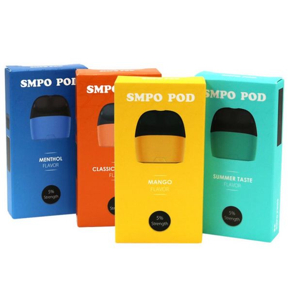 SMPO PRE- FILLED 50MG SALTED NIC 18ML PODS- 2 PACK TOBACCO